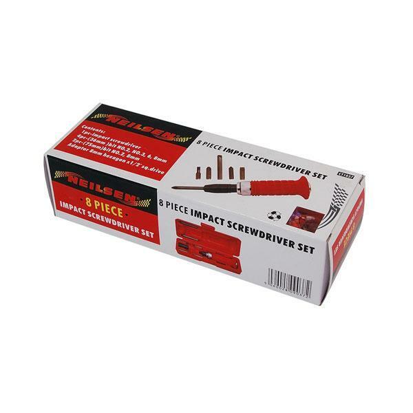 8pc 1/2" inch Impact Driver Set in Case