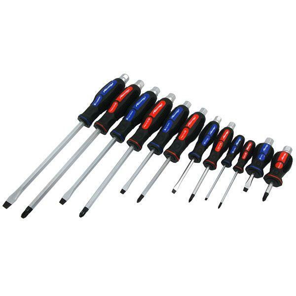 Screwdriver Set 12 Piece Mechanics Engineers Flat Pozi