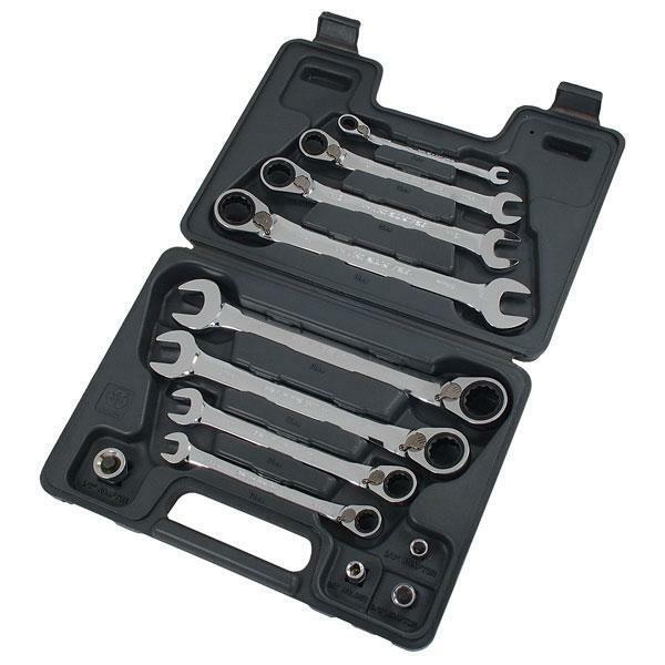 12 Piece Combination Spanner Set Ratchet Ring