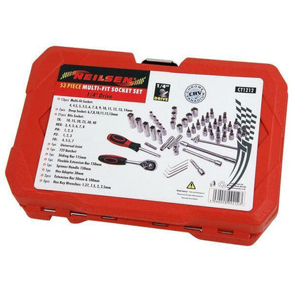 Multi-fit Socket Set - 53 Piece