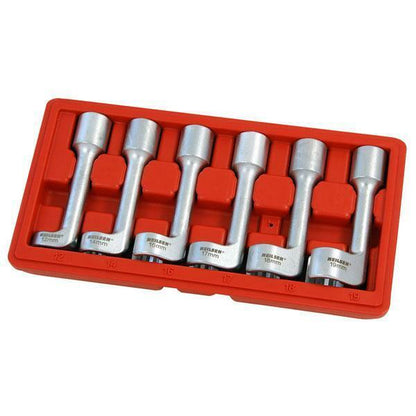 Fuel Injector Line Socket Set  ½ “ Dr 12,14,16,17,18,19 Open Ended Spanner