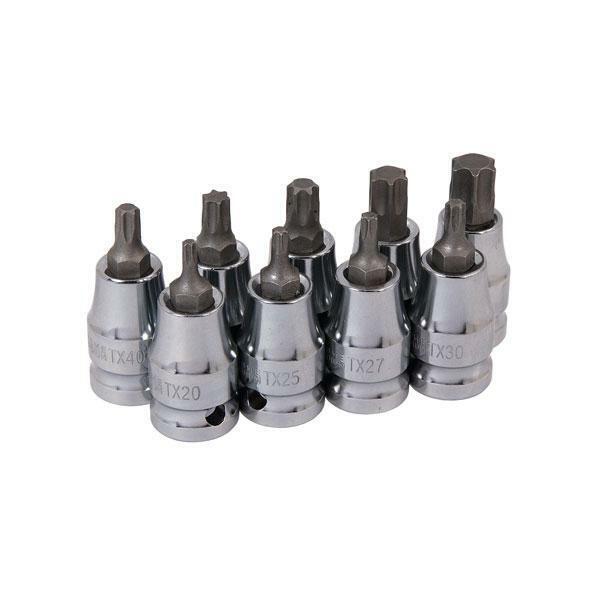 Star Bit Set - 9 Piece 1/2 inch Drive