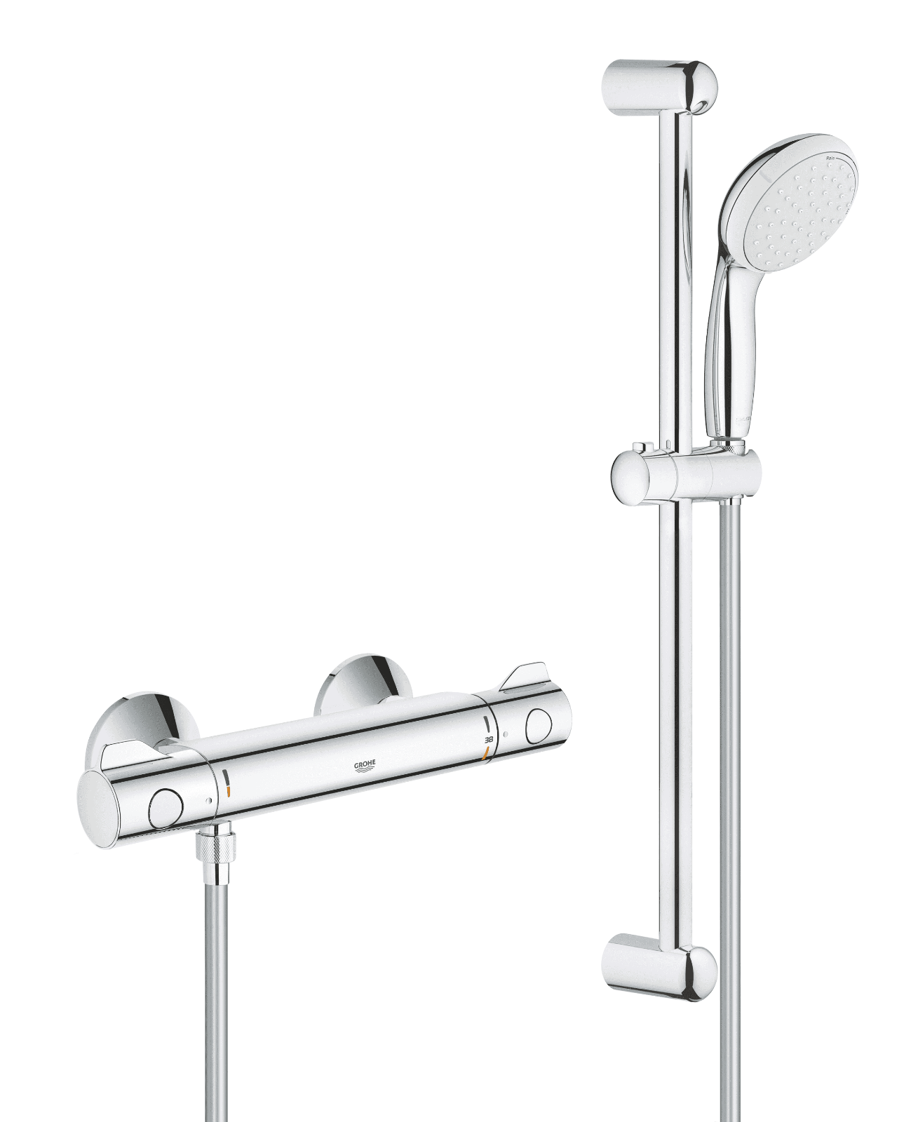 GROHE Grohtherm 800 Thermostatic Shower Set Temperature Control (34565001)