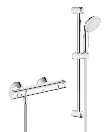 GROHE Grohtherm 800 Thermostatic Shower Set Temperature Control (34565001)