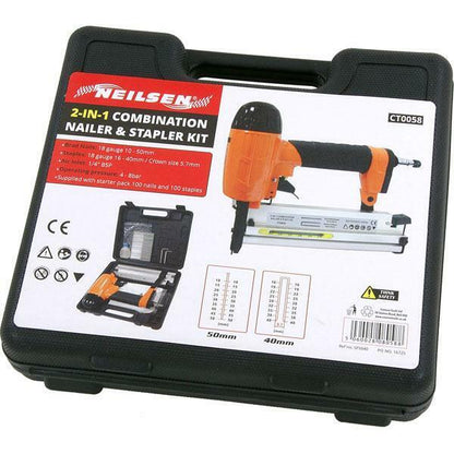 2-in-1 Combination Air Nail / Staple Gun