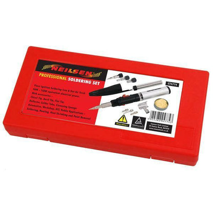 Professional Soldering Set: Iron & Hot Air Torch