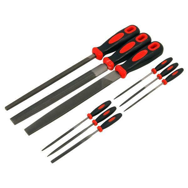 Steel Metal File Set 9 Pieces Round Taper & Needle File