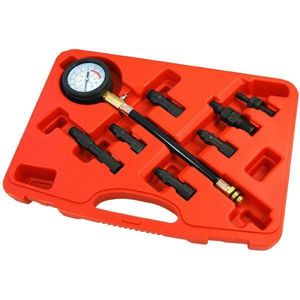 Petrol Engine Compression Tester Test Kit Gauge Car Motorcycle