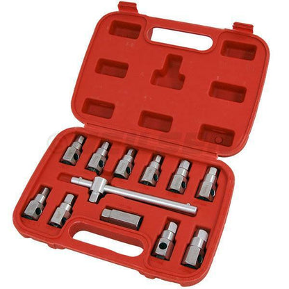 12pcs Oil Drain Plug Key Set