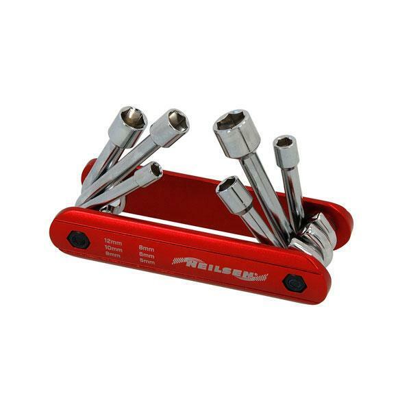 6pc Heavy Duty Folding Nut Driver, 5, 6, 8, 9,10 & 12mm