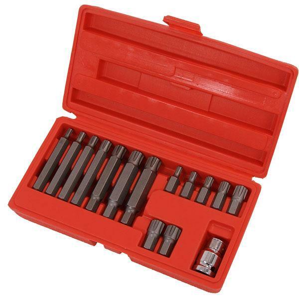 15 Piece Ribe Bit Set Socket Set