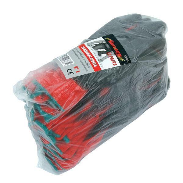 120 x Scaffold/Grip/Builder/Garden/Fencing/Work Glove - Rubber - 10/XLARGE