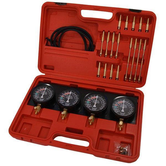 Carburettor Synchroniser Vacuum Gauges Set 4pc