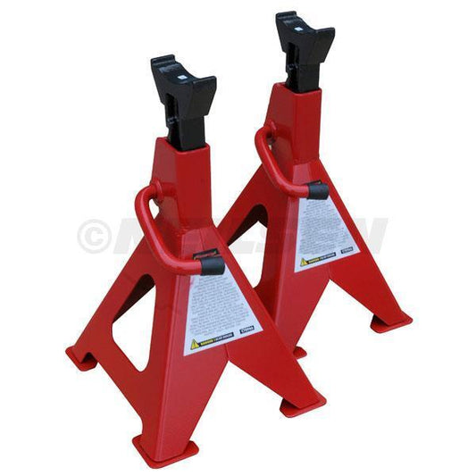 Pair Ton 6T Ratchet Axle Stands Car Van Caravan New Boxed