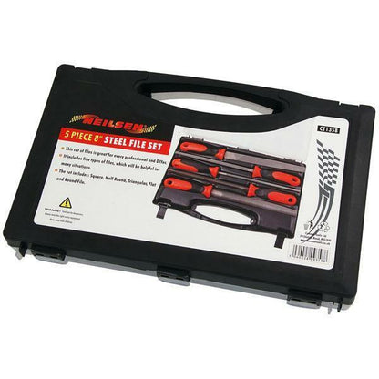 File Set - 5 piece 8 inch Steel 200 mm Steel File Set