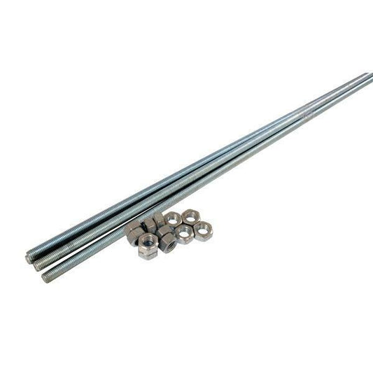 Threaded Bar - 12mm 5pc + 25pc Nut