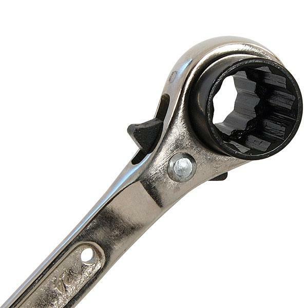 Podger Wrench - 19/24mm Dual Head Ratchet Scaffolding Wrench