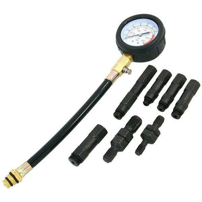 Petrol Engine Compression Tester Test Kit Gauge Car Motorcycle