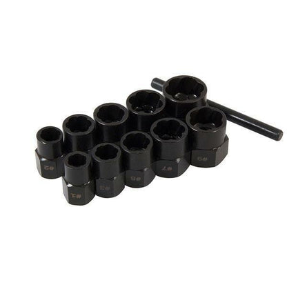 11 pcs Bolt Extractor Set Locking Wheel Nut Remover