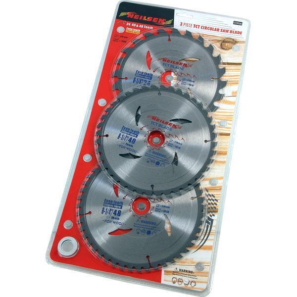 Tct Circular Saw Blade 210mm 3pcs Set ]24-40-48 Teeth]