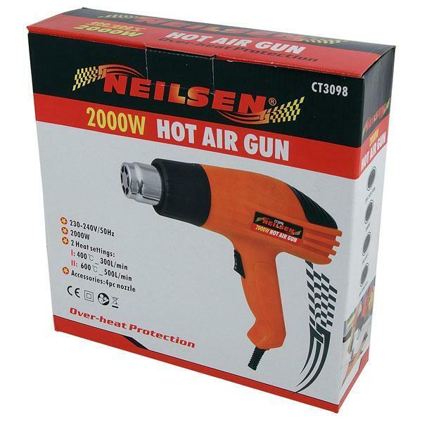 2kw Heavy Duty Hot Air Gun, Wallpaper Stripper, 4 Heads