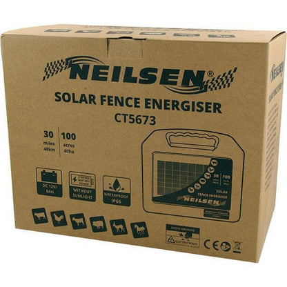 Solar Electric Fence Kit - Energiser, 10xPosts & 400m Rope