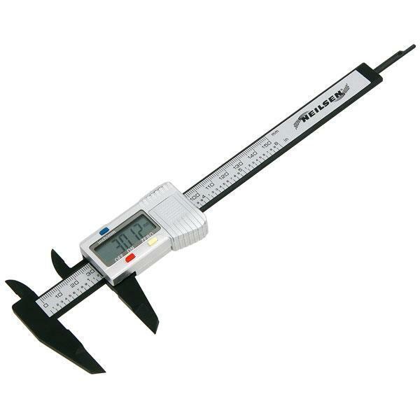 6" 150mm Vernier Gauge Digital Caliper Measuring Incl Batteries