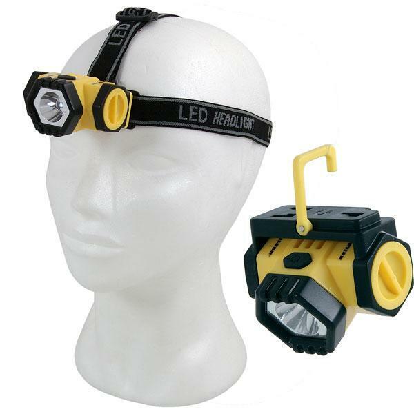 LED Head Lamp / Torch, Detachable, Rear Warning Light