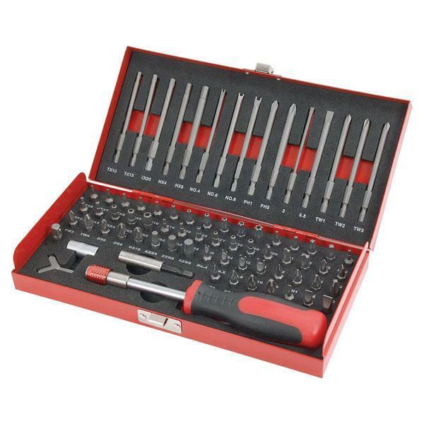 75pcs Standard / Extra Long Security Fittings Bits Set