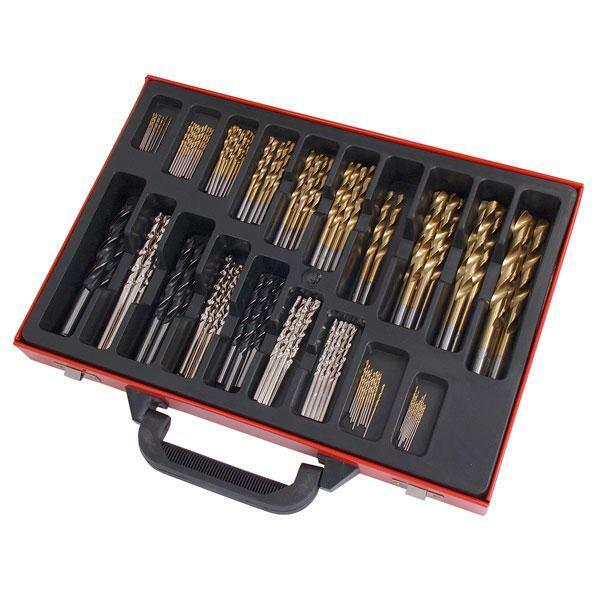 108 Piece HSS Drill Bit Set Metal Box