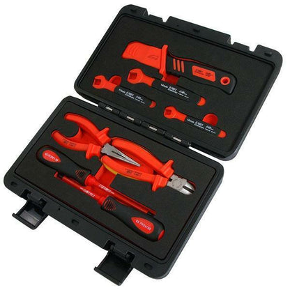 8pc 1000V Insulated VDE Tool Set Pliers Spanners Screwdrivers Cutters