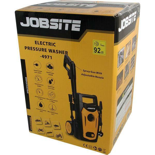 Electric Pressure Washer 1500 Psi Gun- 5m Hose, 3m Cord