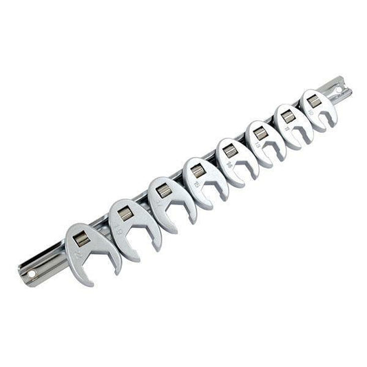 Crows Foot Wrench Set 8 Piece 3/8 Drive