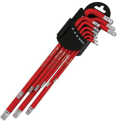 9 Piece E Long Magnetic Star Tamper Star Torx Key Set