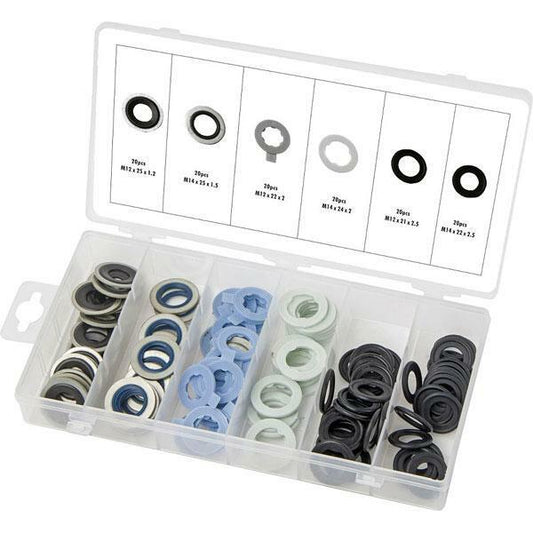 120pc Ford Drain Plug Gasket Assortment