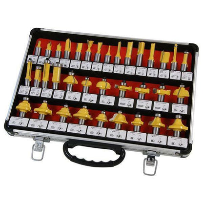 Router Bit Set - 35 Piece 1/2 Shank - Aluminium Case