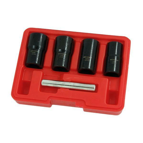 Locking Wheel Nut Remover 5pc 17-22mm Twist Socket Set