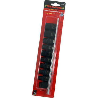 10pc 1/2" Dr. Specialist Automotive Impact Socket Set