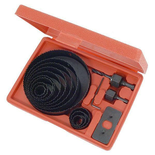 16 Piece Hole Saw Set 19 - 127 mm Cutter Builder