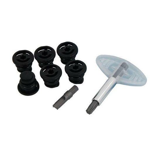 9pc Nylon Oil Drain Plug & Key Set - T40 Star Bit & Vag Sump Plug Key