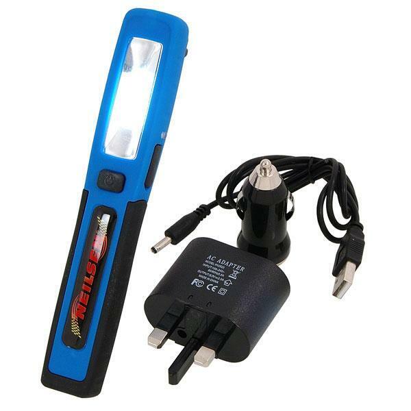 1.5W COB Rechargeable Work Light, Magnetic, Car Charger