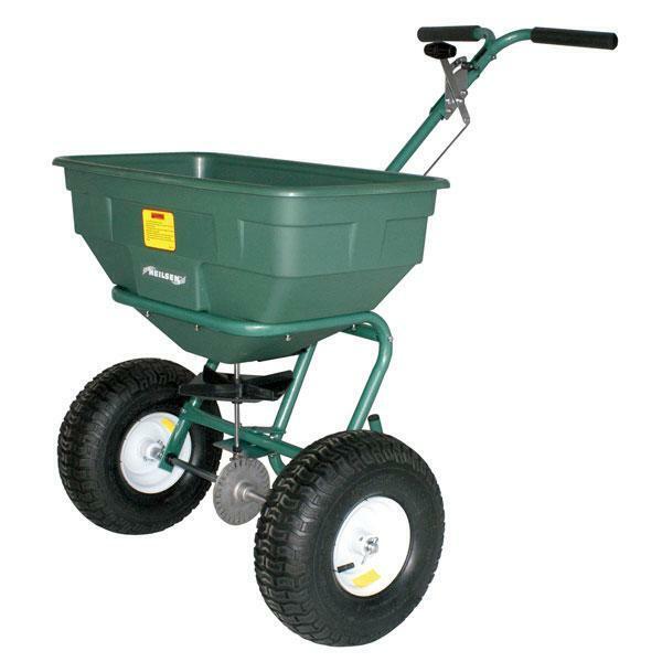 Spreader 125lbs Walk-behind Push Broadcast Spreader