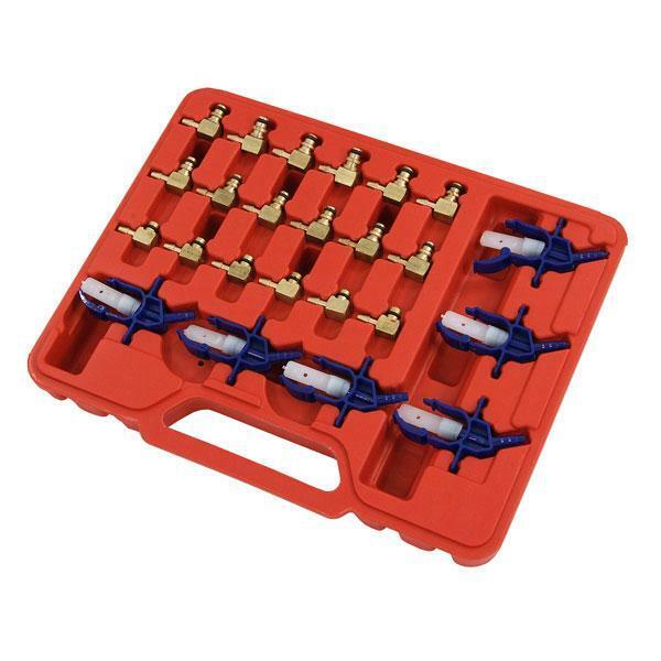 24 Piece Diesel Flow Meter Adaptor Set Common Rail Dies