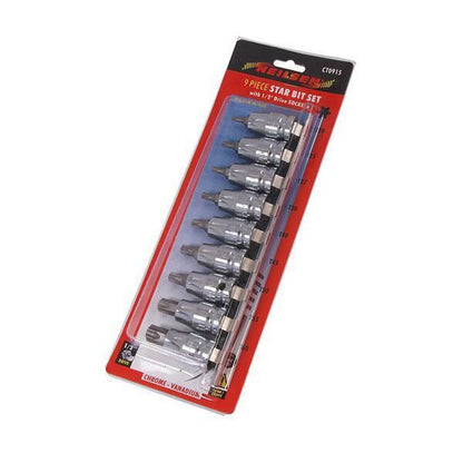 Star Bit Set - 9 Piece 1/2 inch Drive