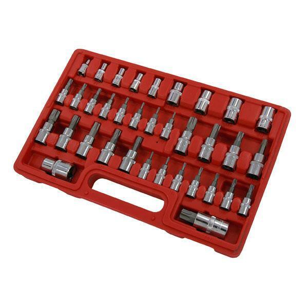 Torx Socket Set Star Bit E Sockets Female Male 35 Piece