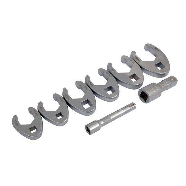 8pc 1/2" and 3/4" Drive Crowfoot Wrench Set