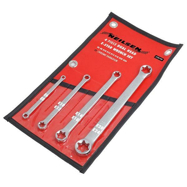 4 Piece Spanner Set E Type Star Double Ended Ring