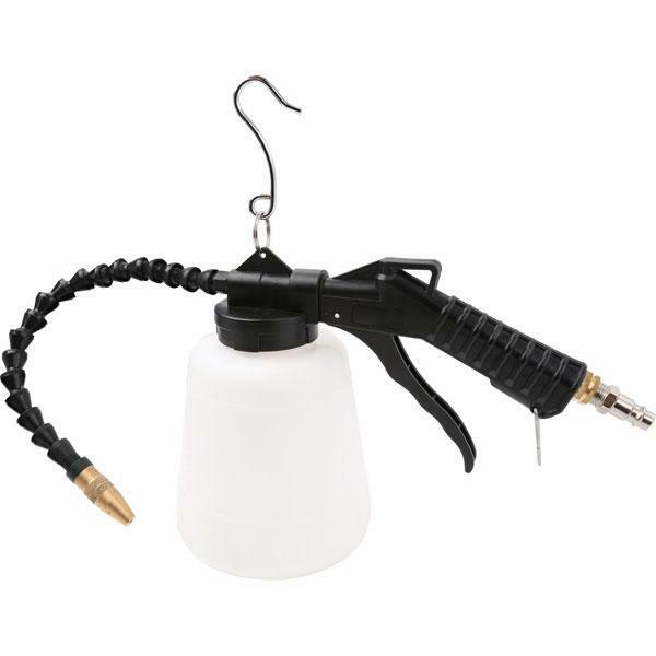 Air Spray Gun with Flexible Flexi Nozzle. 1 Litre Tank