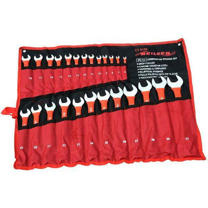 Combination Spanner Set, 25pc 6mm-32mm, Drop Forged