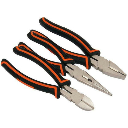 3 Pieces Plier Set Long Nose Combination